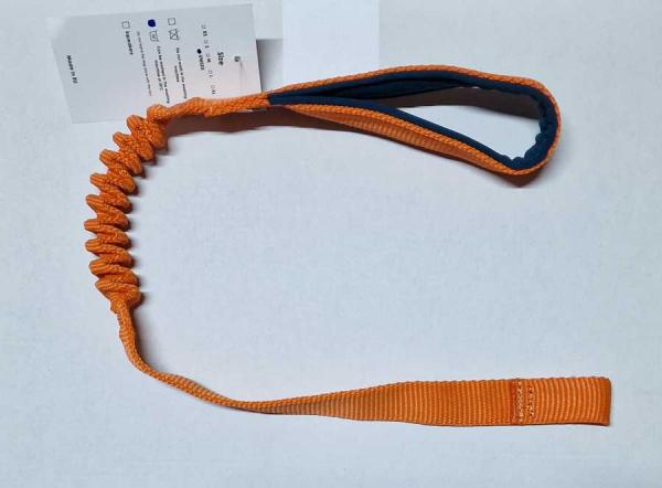 Bungee Seil 53cm orange - Handschlaufe mit Neopren gefüttert